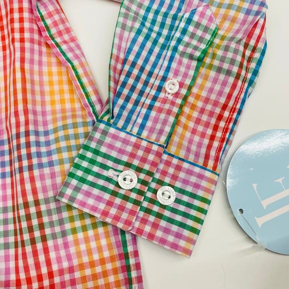 NWT Little English Size 4T Button Down Shirt in Preppy Check - Picture 3 of 6